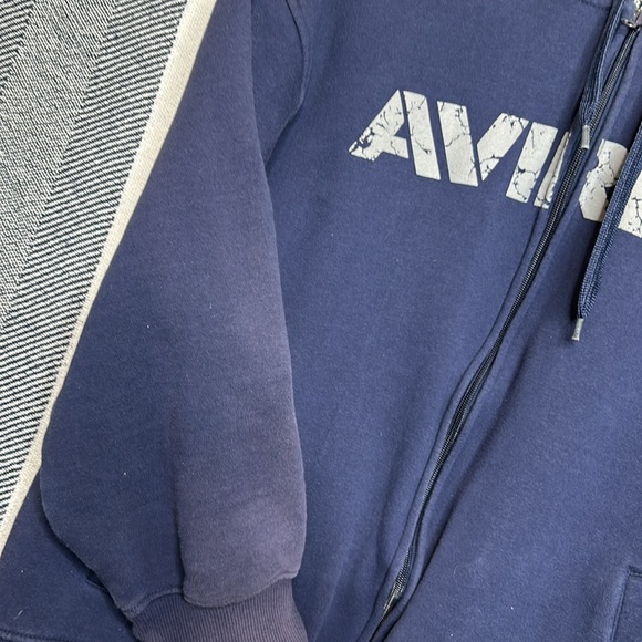 Vintage Avirex Zip Up Sweatshirt Hoodie - Picture 3 of 8